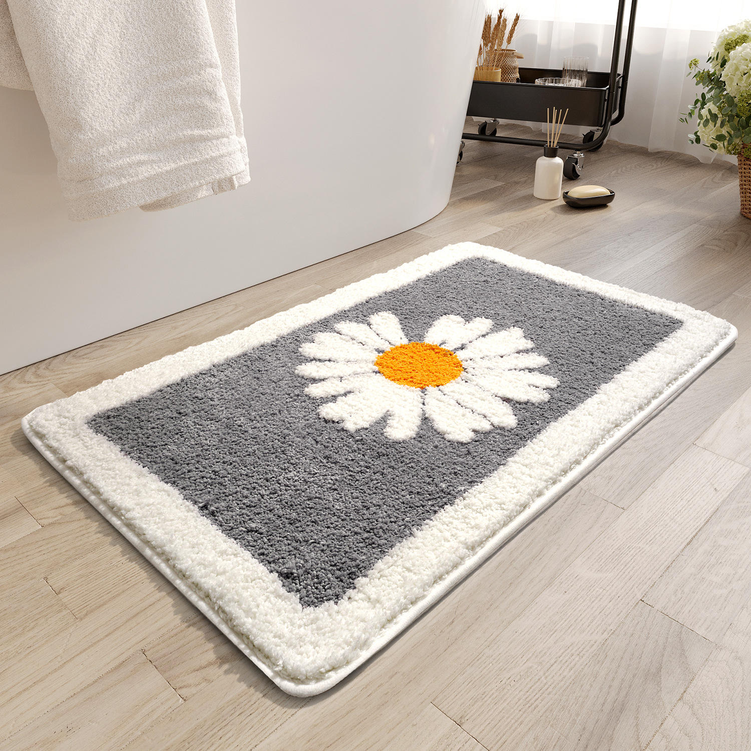 Margaritas Flotantes - Gris Sofisticado