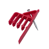 Support de câble à clouer en plastique non métallique, entretoise de câble noir, blanc, rouge CS14