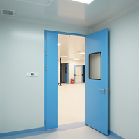 Porte de salle blanche hospitalière double inégalée, finition chinoise, isolation thermique pour environnement de laboratoire pharmaceutique GMP E-ZONG