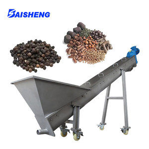 Hot bán xách tay băng tải trục vít với Phễu, thép không gỉ nghiêng ăn băng tải trục vít cho ngành công nghiệp thực phẩm - Product Image 6