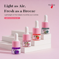 Missgel Ensemble de mini huiles pour cuticules de marque privée à faible quantité minimale de commande avec logo personnalisé Vente en gros 5ml d'Huile revitalisante végétalienne pour cuticules pour ongles