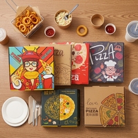 Boîtes à pizza carrées en carton ondulé sur mesure de 6, 7, 8, 9, 10, 12, 16, 18 pouces, jetables, biodégradables, emballages alimentaires aseptiques