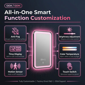 Miroir de maquillage éclairé par LED Kidoir, design smartphone, interface Instagram personnalisée, table de maquillage pour chambre à coucher, vente en gros OEM - Product Image 5