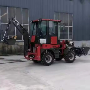 Cheap Price 3500 kg WZ35-10 Backhoe Loader Rated Load 1 Ton <b>Small</b> Two Headed Heart H-shaped Legs Excavator Loader - Product Image 2