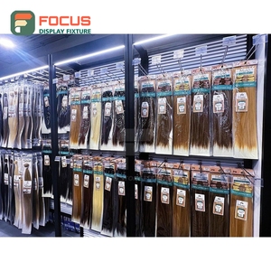 Présentoir mural haut de gamme pour perruques, étagère multi-niveaux, présentoir de magasin, équipement de présentation - Product Image 3