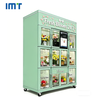 Distributeur automatique de fleurs fraîches IMT Fresh Blooms 24/7, réfrigéré, libre-service, vente en gros OEM ODM d'usine