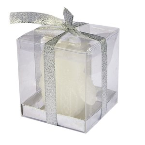 Vela Decorativa con Diseño de Búho Blanco y Purpurina, Única y Atractiva - Product Image 2