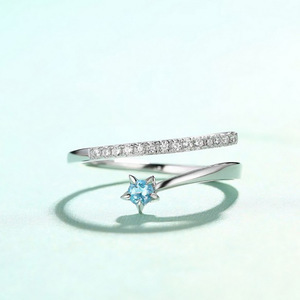 Anello minimalista da donna per l'indice, stile due in uno, accessorio di moda per l'uso quotidiano - Product Image 6