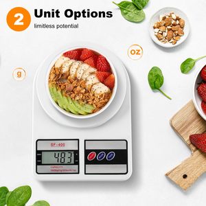 Báscula Digital de Cocina de Alta Calidad, 10 kg, Precisión de 1 g, Color Blanco, para Uso Doméstico, Báscula para Pesar Alimentos con EMC ROHS, Funciona con Batería - Product Image 2