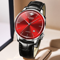 Oupinke-montre de luxe pour hommes, mouvement mécanique, poignet, cuir véritable, automatique, produit importé, collection 3269