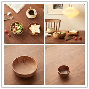手作り天然エコフレンドリー使い捨て工場卸売高品質カスタム木製ボウル - Product Image 6