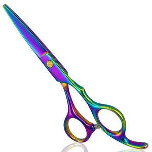 Hair <b>Scissors</b> 6.0 inch Golden Color Titanium Barber Cutting Thinning Hair Dressing Professional Hair Shears <b>Scissors</b> - Product Image 6