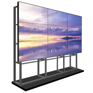 4K TV mur 55 pouces 2x2 3x3 ultra étroit lunette épissage écran signalisation numérique lecteur publicitaire présentoirs lcd mur vidéo