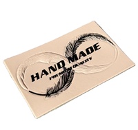 Nouvelle Étiquette de Marque Personnalisée en Cuir Gaufré pour Jean, Idéale pour la Ceinture Arrière du Denim
