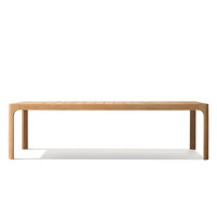 Ensemble de salle à manger de luxe pour jardin, mobilier en teck massif résistant aux intempéries, table et chaises d'extérieur pour villa et balcon