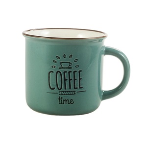 סיטונאי OEM ידידותית לסביבה חדש עצם סין צבע זיגוג משי מסך debossed מותאם אישית קרמיקה אמייל ספלים - Product Image 2