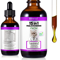 OIMMAI 60ml pelage de la peau coeur santé liquide multivitamines suppléments animal de compagnie chat vitamine supplément animal chat multivitamines gouttes