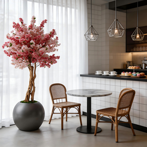 Новое высококачественное декоративное большое искусственное дерево сакуры розового цвета для украшения дома, школы, вечеринок, свадеб и магазинов - Product Image 1