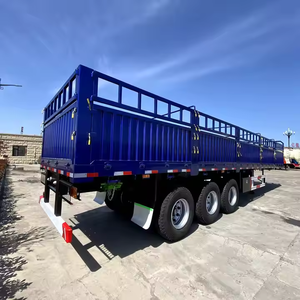 Precio de Fábrica, Nuevo Remolque de Acero de 3 Ejes para Transporte de Ganado, Remolque con Barandas y Cercas, Semirremolque con Capacidad de Carga de 60T - Product Image 4