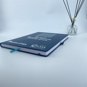 Quantité minimale de commande bas personnalisé en gros logo imprimé en cuir Pu Cahier d'agenda Personnalisable en cuir Pu A5 Carnet de notes coffret cadeau - Product Image 5