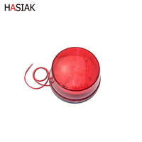 Mini Sirena Estroboscópica con Cable de 12V, Lámpara LED de Advertencia Intermitente, Lámpara de Alarma de Alta Visibilidad - Protección de Seguridad sin Sonido