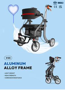 Déambulateur et <span class=keywords><strong>fauteuil</strong></span> <span class=keywords><strong>roulant</strong></span> robotisé pour adultes atteints de paralysie, avec 2 roues et 1 frein, en promotion - Product Image 2