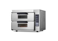 Horno de pizza eléctrico de dos pisos controlado por microordenador nuevo lanzamiento