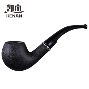 Kenan Smoking Pipe Bent Type Marble Pattern Resin Stem Durable Tobacco Pipe - Product Image 2