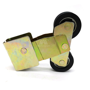 Rodillos ajustables para ventana de aluminio Chapado en hierro doble L25 L20 con rodamiento 608 - Product Image 2