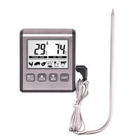 Termometer daging BBQ Digital kawat penjualan laris termometer suhu makanan dapur elektronik plastik penggunaan ganda