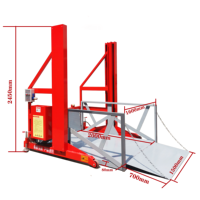 Plateforme de chargement de camions à conteneurs hydraulique mobile, rampe de quai de déchargement économique pour les usines de fabrication