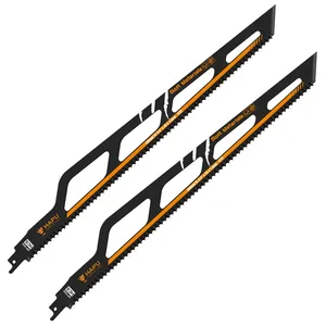 Lot <span class=keywords><strong>de</strong></span> 2 lames <span class=keywords><strong>de</strong></span> <span class=keywords><strong>scie</strong></span> sabre isolantes <span class=keywords><strong>de</strong></span> 400 mm, 5 TPI, HCS, pour la coupe <span class=keywords><strong>de</strong></span> <span class=keywords><strong>laine</strong></span> <span class=keywords><strong>de</strong></span> <span class=keywords><strong>verre</strong></span>, <span class=keywords><strong>de</strong></span> mousse isolante et <span class=keywords><strong>de</strong></span> tuyaux - Product Image 1