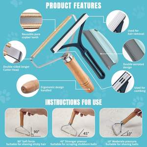 Removedor de Pelo de Mascotas, Herramienta de Aseo para Perros y Gatos, Recortador de Bolas de Pelo, Removedor de Pelusas, Cepillo para Quitar Pelo, Raspador de Alfombras, Limpieza del Hogar - Product Image 4
