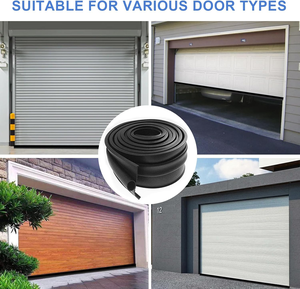 Bande d'étanchéité universelle en caoutchouc pour <span class=keywords><strong>porte</strong></span> <span class=keywords><strong>de</strong></span> garage à enroulement, <span class=keywords><strong>anti</strong></span>-<span class=keywords><strong>pluie</strong></span> et <span class=keywords><strong>anti</strong></span>-vent, pour <span class=keywords><strong>seuil</strong></span> <span class=keywords><strong>de</strong></span> <span class=keywords><strong>porte</strong></span> - Product Image 6