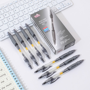 Kot1008 Gel Pen 0.5mm Bullet Tip Push <b>Button</b> Black Ink Stationery Supplies - Product Image 1