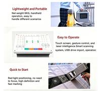 Machine de marquage laser à fibre portable haute précision, conception portable DXF/AI pour le marquage d'objets courbes