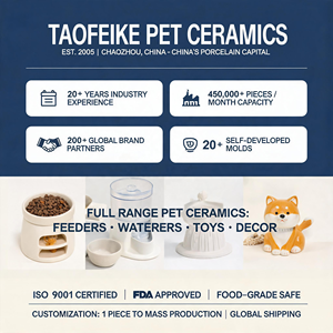 Ciotola per Animali Domestici in Ceramica Giapponese Opaca 1100ml, Anti-Acne, Senza Piombo, Base Larga Anti-Ribaltamento, Facile da Pulire per Cani e Gatti, Personalizzabile OEM - Product Image 5