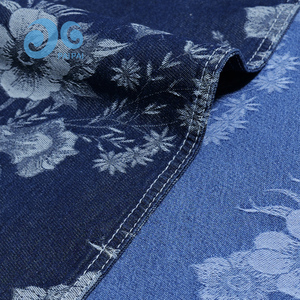 库存工厂批发复古花卉提花牛仔布，用于定制设计牛仔裤服装 - Product Image 5