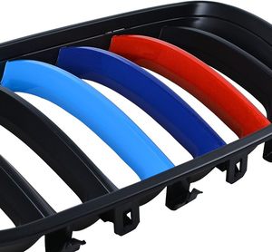 Grilles de calandre avant noires mates côté gauche et droit, couleur M, compatibles avec BMW E53 X5 4 portes SUV Sport Utility 2004 2005 2006 - Product Image 4