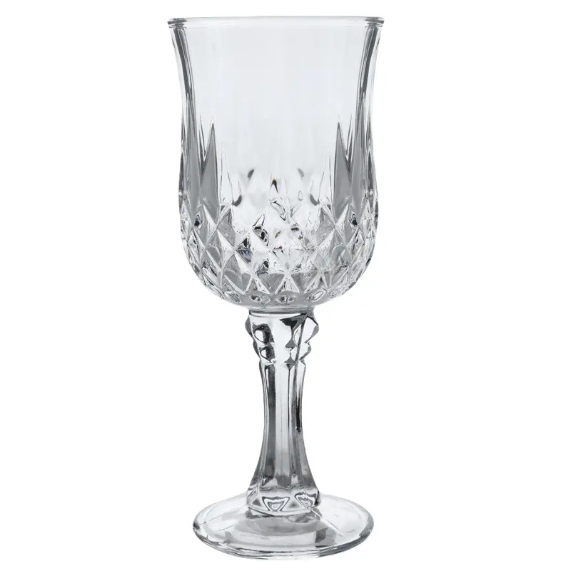 200ml क्रिस्टल रेड वाइन चश्मा विंटेज उत्कीर्ण क्रिस्टल जाम पेय शादी समारोह के लिए सेवारत है