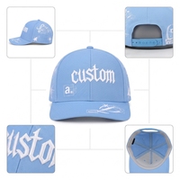 Casquette de baseball streetwear Y2K personnalisée 2026, couleur unie, 6 panneaux structurés, logo brodé 3D en relief, snapback, vente en gros