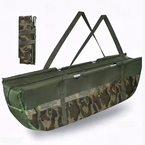 ตาข่ายดักปลาคาร์พขนาดใหญ่ ตาข่ายลอยน้ำสำหรับตกปลาคาร์พ ผ้าอ็อกซ์ฟอร์ดกันน้ำ ถุงใส่ของสำหรับตกปลาคาร์พ ถุงตกปลาสำหรับใช้ในป่า - Product Image 1