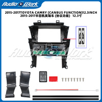 Layar 12.3 Inci ABS Matte Finish Android Car Stereo DVD Player Frame untuk Radio Mobil 2015-2018