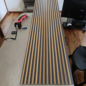 Tấm trần <span class=keywords><strong>PVC</strong></span> đen, tấm trần <span class=keywords><strong>PVC</strong></span> nhiều màu sắc, trang trí tường nội thất, ốp vân gỗ cho khách sạn, nhà ở, văn phòng - Product Image 1