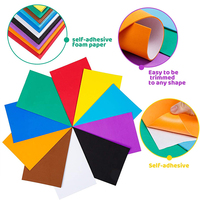 Formes personnalisées Couleur de gaufrage auto-adhésive 1 pouce 2mm 10mm Matériau en caoutchouc mousse Feuilles de mousse Eva