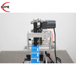 HZPK Semi-automatic Flat <b>Sticker</b> Labeling <b>Printing</b> <b>Machines</b> for Bag Cans Leather with Coding - Product Image 4