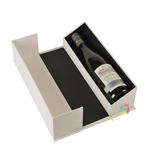 Boîte à vin de luxe sur mesure en matériaux recyclés haut de gamme avec fermeture magnétique et <span class=keywords><strong>insert</strong></span> en tissu - Product Image 2