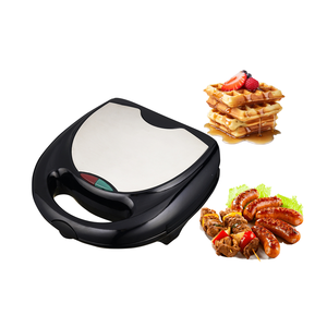 <span class=keywords><strong>Sandwichera</strong></span> compacta <span class=keywords><strong>multiusos</strong></span> de 2 rebanadas, gofrera antiadherente de acero inoxidable para salchichas, aperitivos para desayuno, postres de donas - Product Image 1