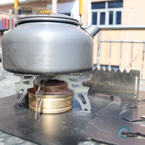 Soporte plegable de acero inoxidable para estufa de alcohol, soporte portátil para utensilios de cocina para camping y picnic - Product Image 5