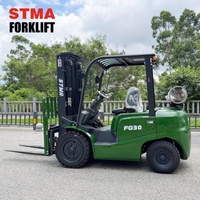 Montacargas STMA de 3 Toneladas (3t) / 6600 Libras, Doble Combustible (GLP/Gasolina), con Certificados EPA en EE. UU.